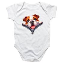 Body intantil Bulldog no Ziper