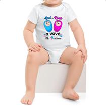 Body intantil Cha Revelacao o Vovo te adora Body intantil Cha Revelacao o Vovo te adora