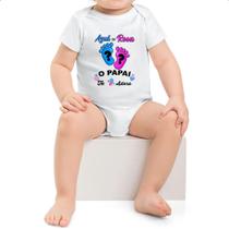 Body intantil Cha Revelacao Papai te adora Body intantil Cha Revelacao Papai te adora