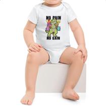 Body intantil Dinossauro No Pain No Gain