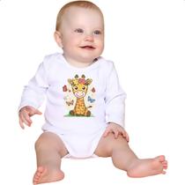 Body intantil Girafa fofa borboletas