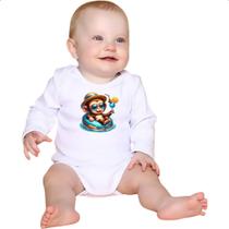 Body intantil Macaco na boia Body intantil Macaco na boia