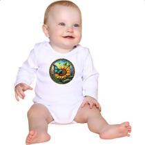 Body intantil Vitral Borboleta e Girassol