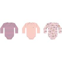 Body Kiko Baby Infantil Bebê Manga Longa Conjunto 03 Peças Suedine Estampa Corujas Confortável Body Kiko Baby Infantil Bebê Manga Longa Conjunto 03 Peças Suedine Estampa Corujas Confortável