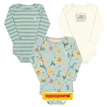 Body kiko baby - kit com 3 unidades de algodão