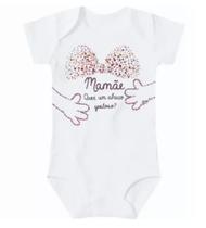 Body Lilica Ripilica Bebê Branco "Mamãe quer um abraço gostoso" Tam. G