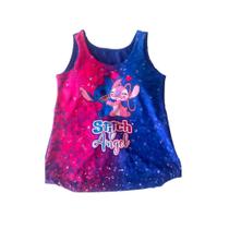 Body Lilo Stitch + Saia Tule Fantasia Festas Infantil Juvenil Adulto BRINDE