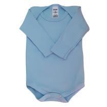 Body liso Bebe Manga Longa Suedine Azul Roupa de Bebe 100 Algodão Basico P ao G Inverno DVK Baby Body liso Bebe Manga Longa Suedine Azul Roupa de Bebe 100 Algodão Basico P ao G Inverno DVK Baby