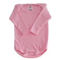 Body liso Bebe Manga Longa Suedine Rosa Roupa de Bebe 100 Algodão basico ideal para customizar Inverno dias frio Body liso Bebe Manga Longa Suedine Rosa Roupa de Bebe 100 Algodão basico ideal para customizar Inverno dias frio