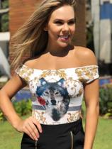 Body Lobo Flor Menina Bonita 15970
