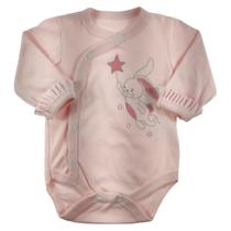 Body longo bebê rosa bordado coelho altas aventuras - Espevitados