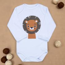Body Longo para Bebê Estampa Silk Bichinhos Aventureiros Body Longo para Bebê Estampa Silk Bichinhos Aventureiros