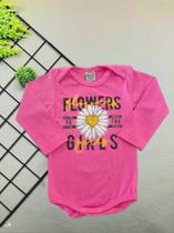 Body Longo Rosa Flowers Body Longo Rosa Flowers