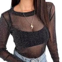 Body lurex transparente