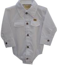 Body Luxo Social Batizado Branco Bebê Menino Katita Rf 26140 Body Luxo Social Batizado Branco Bebê Menino Katita Rf 26140