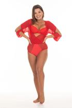 Body Lycra com Tule