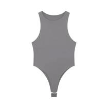 Body Macacão Branco e Preto Sem Mangas - Decote Halter para Mulheres Body Macacão Branco e Preto Sem Mangas - Decote Halter para Mulheres