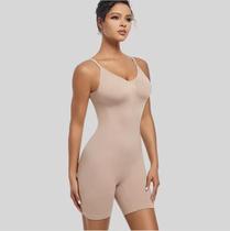 Body Macaquinho Cinta Modeladora Costa Aberta Modela Bumbum COR:NUDETAMANHO:XXL