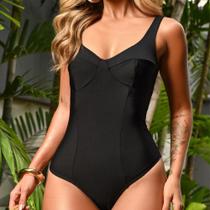 Body Maiô Blusa Feminina Collant De Suplex Com Bojo Removivel Praia Piscina Passeio Shopping