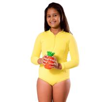 Body Maiô com Proteção UV+ Vitho Infantil - Amarelo