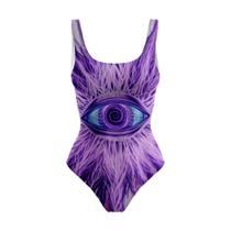 Body Maiô Estampado Psicodélico e Abstrato Raveup