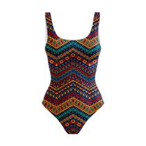 Body Maiô Estampado Raveup Padrões Tribais Coloridos
