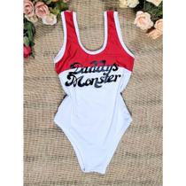 Body Maiô Fantasia Feminino Adulto Temático de Carnaval Personagens e Estampas Diversas