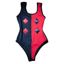 Body Maiô Fantasia Feminino Adulto Temático de Carnaval Personagens e Estampas Diversas