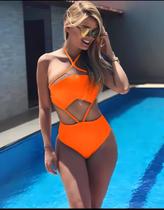 Body/maiô Invisible Tule Coral