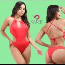 Body maiô sunset costas abertas vermelho - tamanho G Body maiô sunset costas abertas vermelho - tamanho G