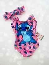 Body Maio Suplex Infantil Temático Lilo e Stitch