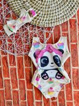 Body Maio Suplex Infantil Temático Panda
