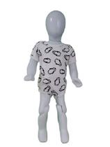 Body manga curta bebê masculino em Suede pinguim Body manga curta bebê masculino em Suede pinguim