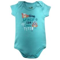Body Manga Curta Bebê Masculino REF:10328 - Kiko e Kika