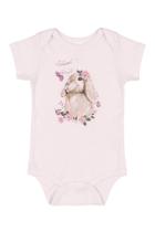 Body Manga Curta Feminino Coelhinha com Strass - UP BABY Body Manga Curta Feminino Coelhinha com Strass - UP BABY