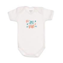 Body Manga Curta Frases "Eu amo a Vovó" Body Manga Curta Frases "Eu amo a Vovó"