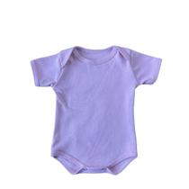 Body Manga Curta Liso Infantil Bebê Menino Menina Várias Cores 100% Algodão