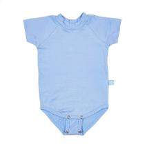 Body Manga Curta Modal Extensível Frozen Azul Concuca