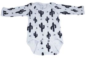 Body manga longa bebê masculino em Suede cactos Body manga longa bebê masculino em Suede cactos