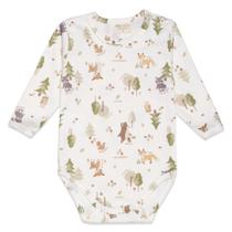 Body Manga Longa Bebê Menino Florestinha Mini &amp Co