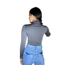 Body manga longa cinza Body manga longa cinza