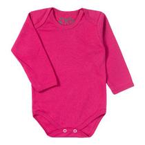 Body Manga Longa Em Suedine para Bebê Até 24 Meses Pink Body Manga Longa Em Suedine para Bebê Até 24 Meses Pink