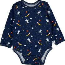 Body Manga Longa - Estampa Espaço - Bibe