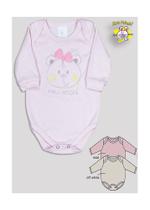 Body Manga Longa Feminino Suedine Bordado Animalzinho - Bicho Molhado