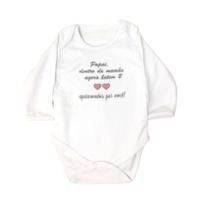 Body Manga Longa Fofinho Frase Papai 424407