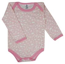 Body Manga longa liso para bebe Menino e Menina