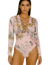 Body manga longa Maryland trançado