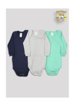 Body Manga Longa Masculino Suedine Liso - Bicho Molhado Body Manga Longa Masculino Suedine Liso - Bicho Molhado