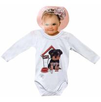 Body Manga Longa Mini Mix Puppy Dog Gbaby - GG