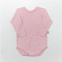 Body Manga Longa Modal Extensível Cristal Rosa Concuca